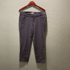 Old Navy Pixie Capris-Size 14 Blue w White